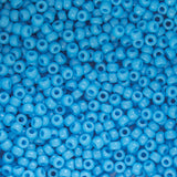 8/0 Seed Beads - Opaque Light Blue 22g