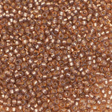 15/0 Seed Beads - Rose Bronze S/L Alabaster 10g