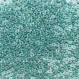 15/0 Seed Beads - Forest Green Lined Crystal 10g