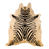 Black / White Zebra Cowhide Rug - Full