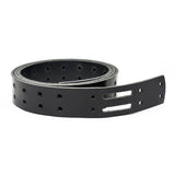 100-204.SLC.01.jpg 1 1/2" Black Buffalo Double Hole Belt Blank Image