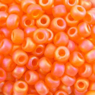 45-69138.SLC.jpg 6/0 Seed Beads - Matte Transparent Orange AB 20g Image
