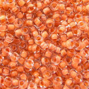 Seed Beads 10/0 Orange Crystal Lined - 20g