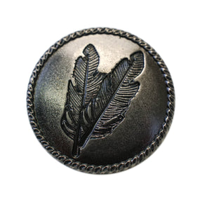 Twin Feather Line 24 Decorative Snap - Antique Nickel