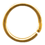 1" Unwelded Round Ring - Gold Plate 100pk