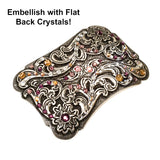 378-817.SLC.3.jpg Floral Engraved Trophy Buckle Image