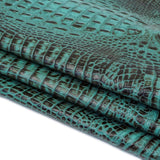 665-1508.SLC.2.jpg Italian Hornback Embossed Side - Aqua Brown Image