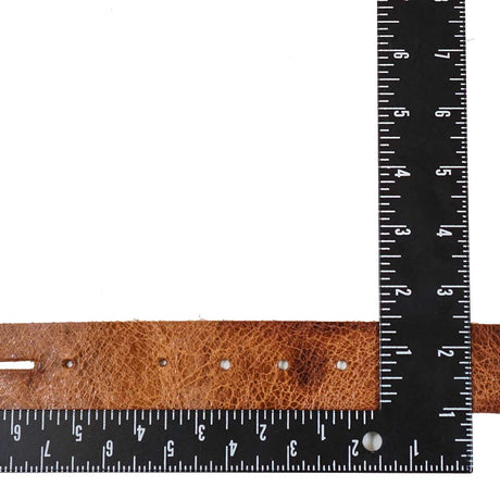 100-217.SLC.3.jpg Single Hole Belt Blank - Buffalo Vintage Tan Image