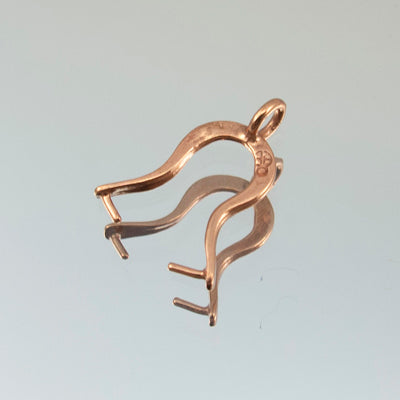 286-1235118.SLC.jpg Wishbone Pinch Bail - Antique Copper Image