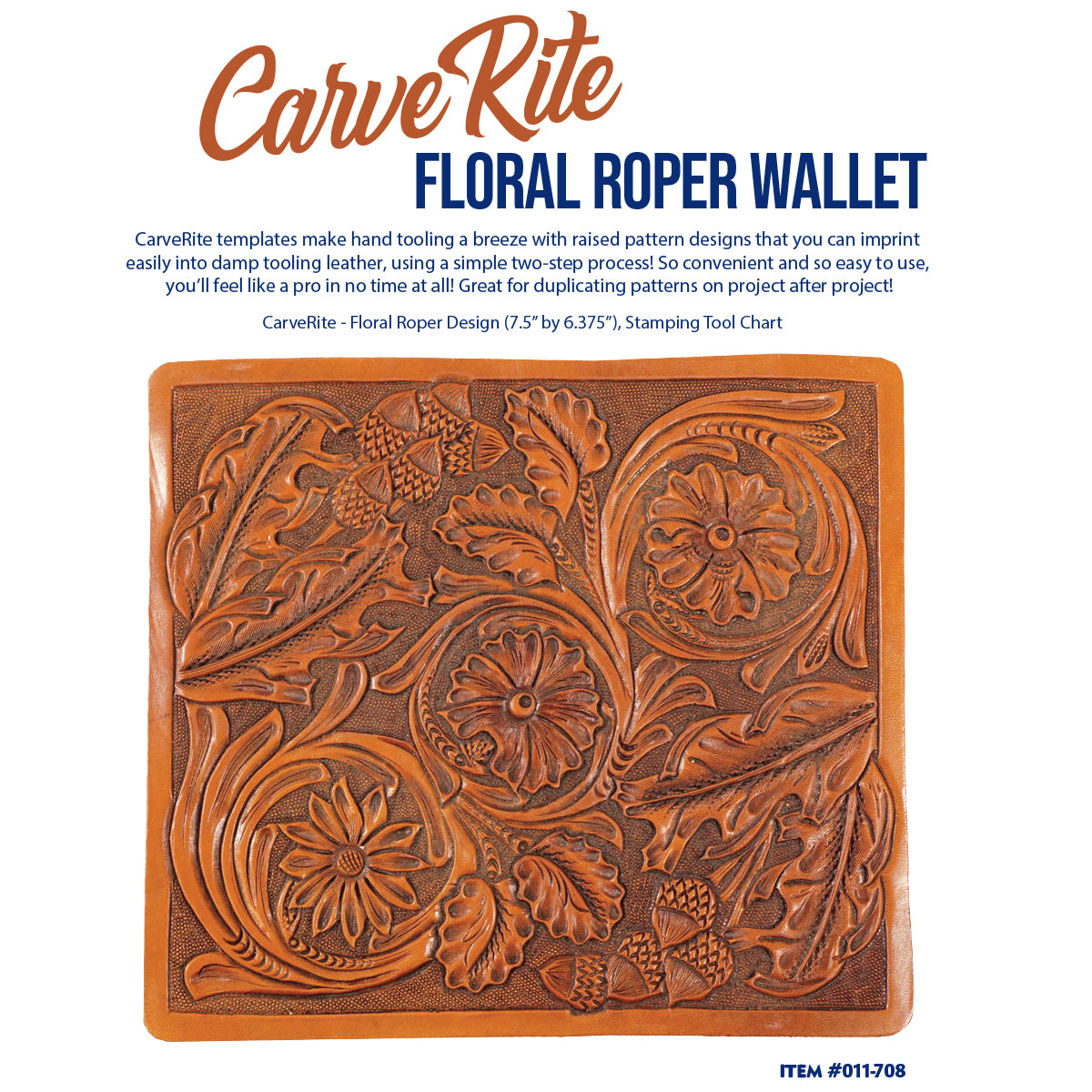 011-708.SLC.1.jpg CarveRite - Floral Roper Wallet Image