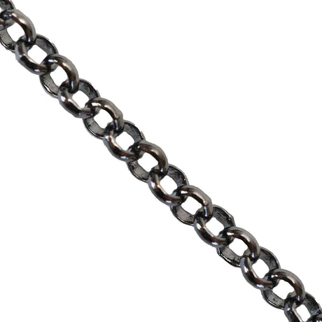 222-439.SLC.01.jpg 4mm Rolo Chain - Gunmetal Ft Image