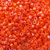 Delica Bead - Orange Opaque AB DB161