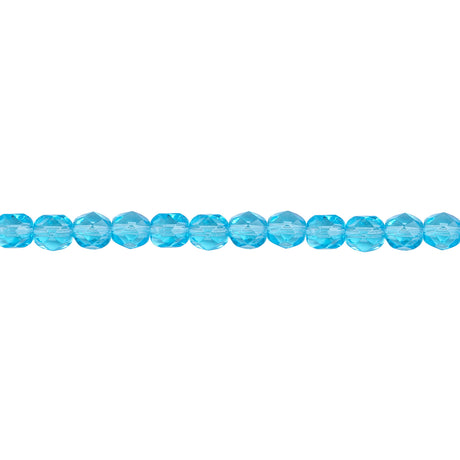 339-77.SLC.1.jpg 6mm Aqua Bead Strand - Firepolished Image
