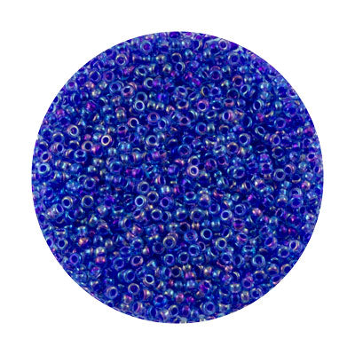 45119353.SLC.jpg 11/0 Seed Beads - Cobalt Lined Aqua AB Image