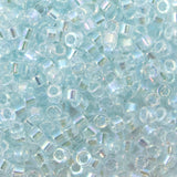 Delica Bead - Lined Light Aqua AB DB083