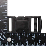 152-124000.SLC.04.jpg 1" Black Side Squeeze Buckle - Plastic Image