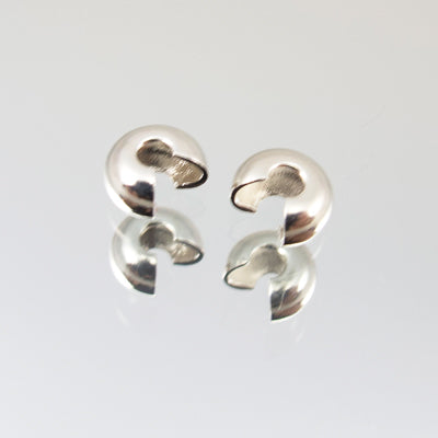 607-23.SLC.jpg 4mm Crimp Cover - Silver Plate 12pk Image