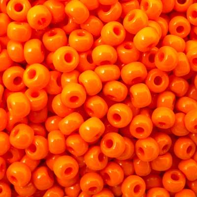 45-89406.SLC.jpg 8/0 Seed Beads - Opaque Orange 22g Image