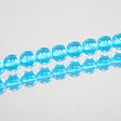 222-4138.SLC.jpg 8mm Aqua Round Glass Bead Strand Image