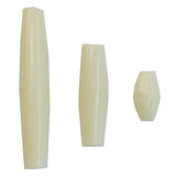 1" Hair Pipe Beads - White 50pk