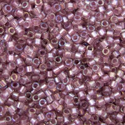 45-1131745.SLC.jpg Delica Bead - Sparkle Antique Rose Lined Crystal AB DB1745 Image
