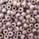 8/0 Seed Beads - Matte Opaque Mauve AB 22g