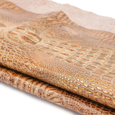 665-1511.SLC.2.jpg Italian Hornback Embossed Side - Mocha Copper Image