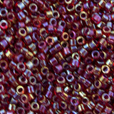Delica Bead - Cranberry Red AB Lined DB296
