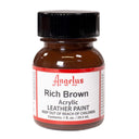 Rich Brown Angelus Leather Acrylic Paint, 1-ounce size