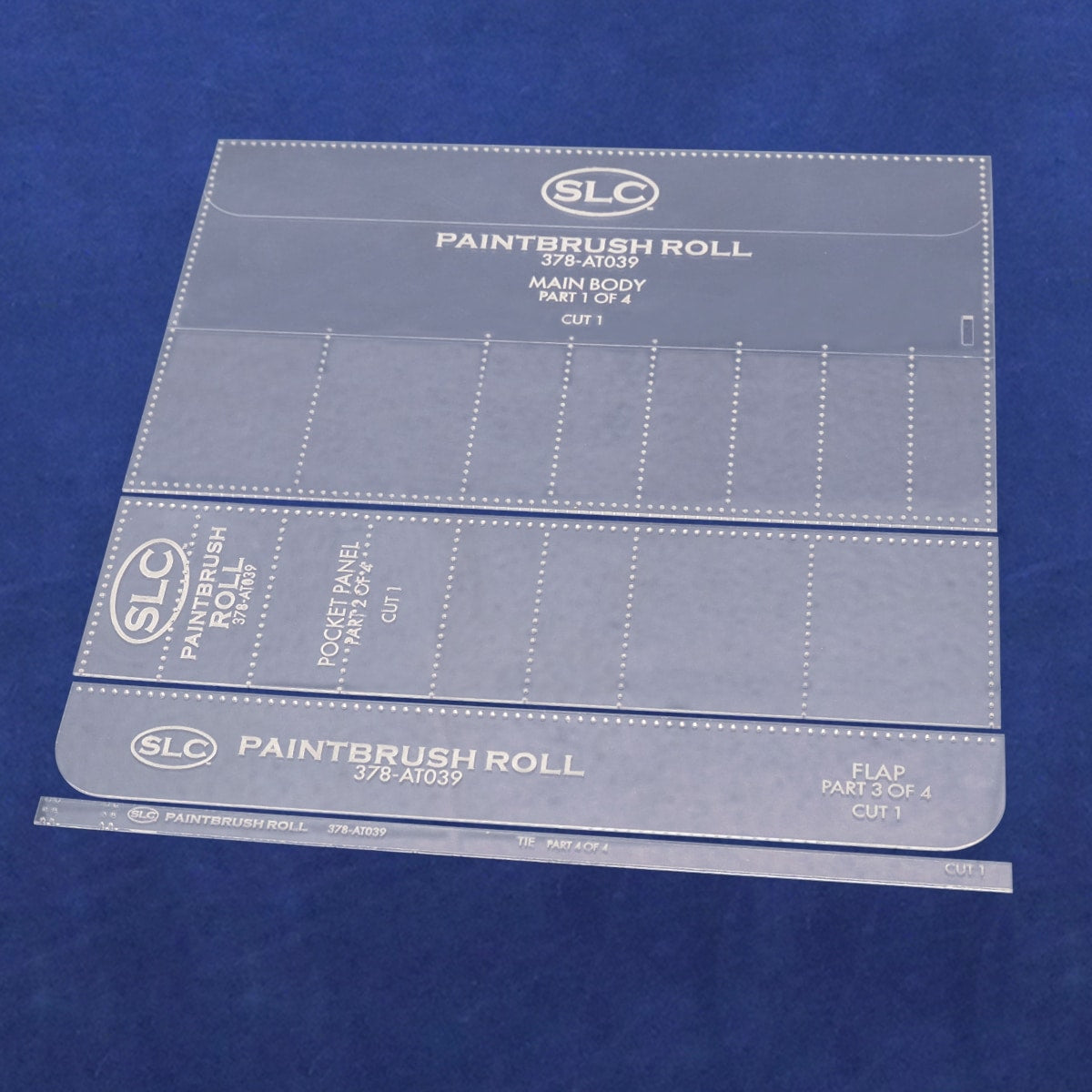 378-AT039.SLC.02.jpg Acrylic Template - Paint Brush / Tool Roll Image