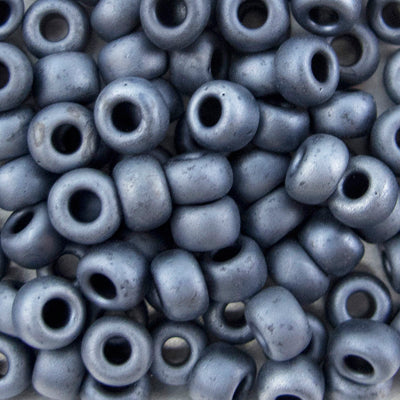 45-691254.SLC.jpg 6/0 Seed Beads - Metallic Blue Grey 20g Image