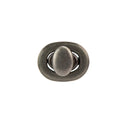 Gunmetal Oval Turn Lock Clasps