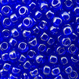 8/0 Seed Beads - Transparent Cobalt 22g
