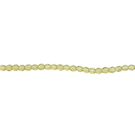339-12.SLC.1.jpg 3mm Olivine Bead Strand - Firepolished Image