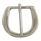 ¾" Heel bar Buckle - Soild Brass/Nickel Plate