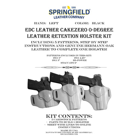EDCK.Left Hand CakeZero.1911.jpg EDC Leatherworks Holster Kits Image