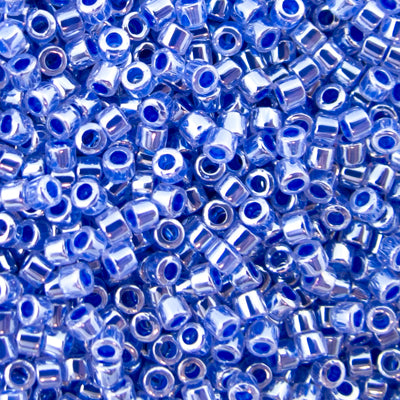 45-113243.SLC.jpg Delica Bead - Medium Blue Luster Crystal Lined DB243 Image