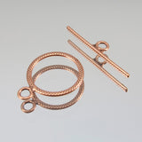 15mm Small Texture Toggle - Copper Plate