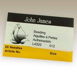 25pk Size 12 Beading Needle