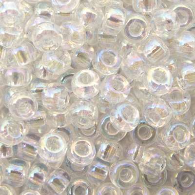 45-89250.SLC.jpg 8/0 Seed Beads - Crystal AB 22g Image