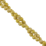 6mm Fossil Round Strand - Yellow