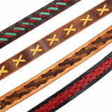 100-2079.SLC.4.jpg 1 1/2" Vintage Tan Buffalo Double Hole Belt Blank w/ Snaps Image