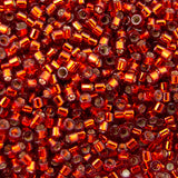 Delica Bead - Silver Lined Burnt Orange Dyed DB603