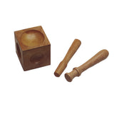 Wood Dapping block w/2 punches
