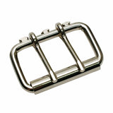 2" 2 Prong Roller Buckle - Nickel Plate