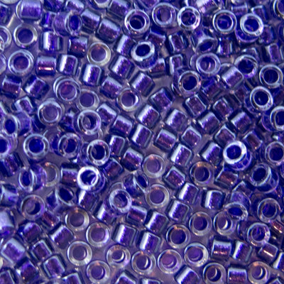 45-113923.SLC.jpg Delica Bead - Sparkling Violet Lined Crystal DB923 Image