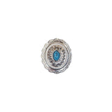 141-0012.SLC.1.jpg Mini Oval Concho - Nickel Plated Image