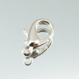 6pk Large Lobster Clasp - Silver Plate