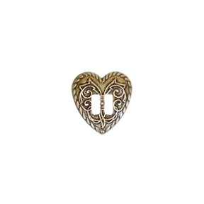 Heart - Filigree, Slotted Concho