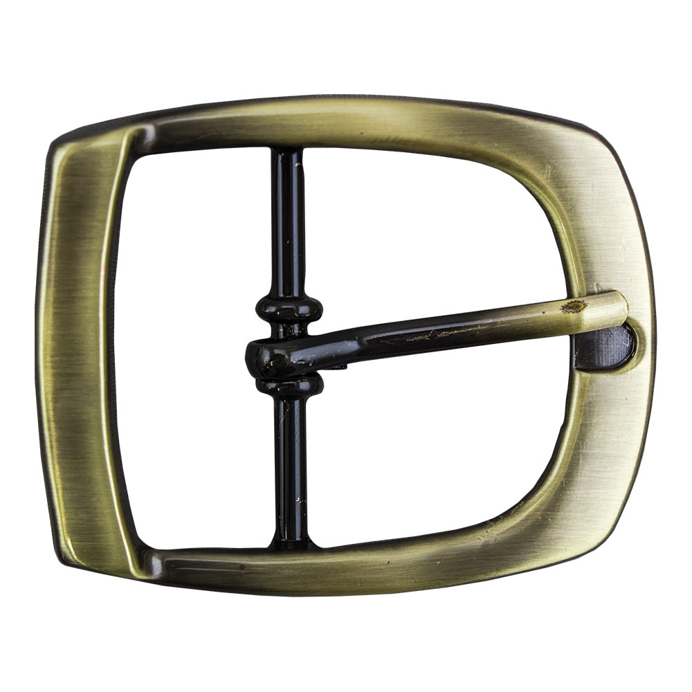 378-151506.SLC.jpg 1 ½" Profitmaker Center Bar Buckle - Antique Brass Image